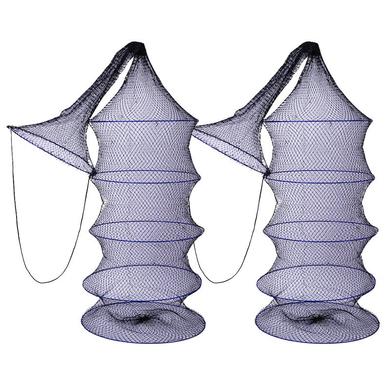 Simple, soft, steel-coated, nylon-coated, nylon-coated, nine-storey, collapsible fish-fishing gear