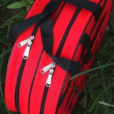 the canvas is thick, waterproof, small, 45c50cm round fishing gear packs