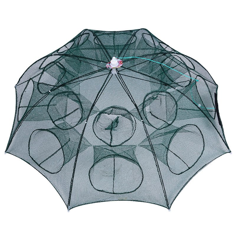 Wholesale multi-spectrum parasol cages folding shrimp cages, net-fish umbrellas, net-fish shrimp cages tossing