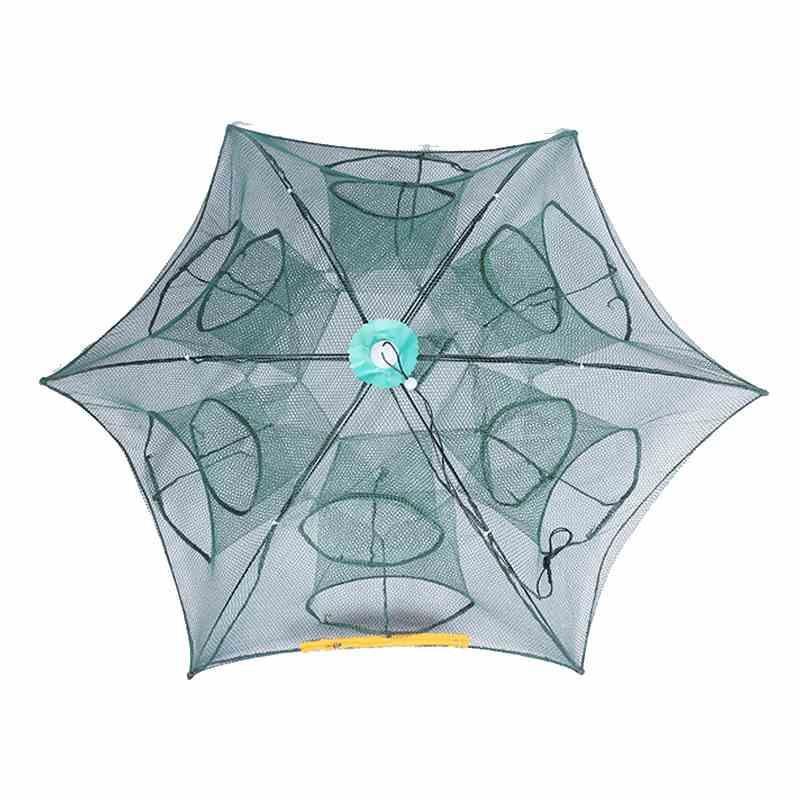 The umbrella net automatically folds the multilateral fish-protected fishing gear, and the net-spreading cage of crab shrimp