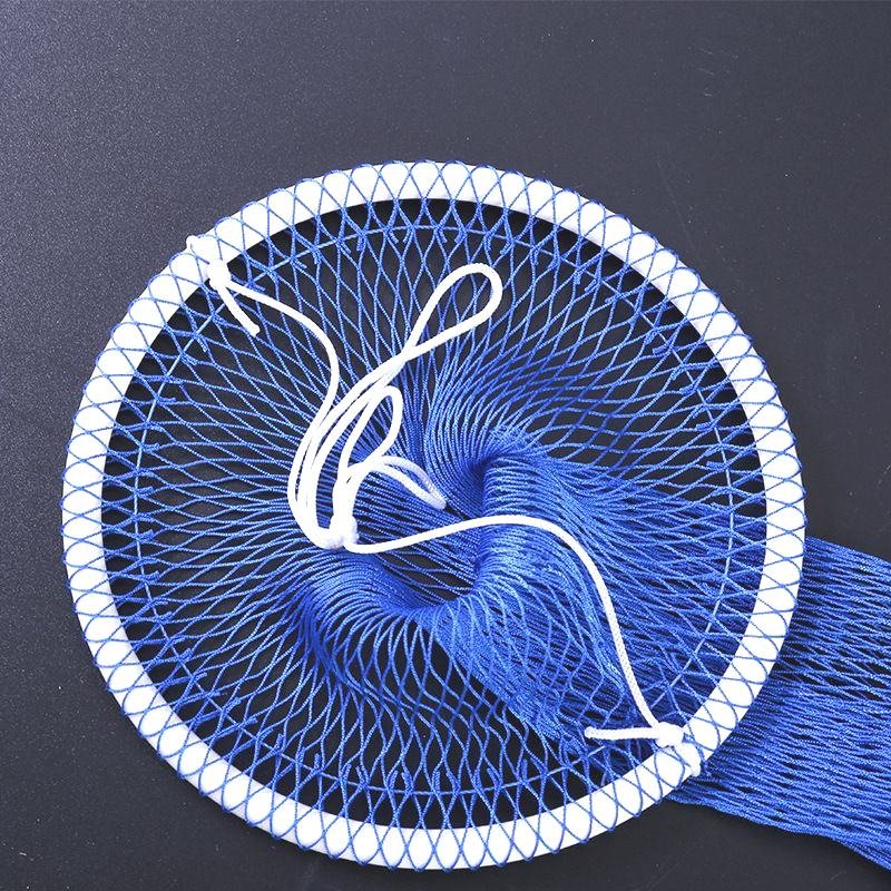 A fishing net full of fish bags folded and brought in a quick-dry-dry-dry-dry-brook-flowing little fish