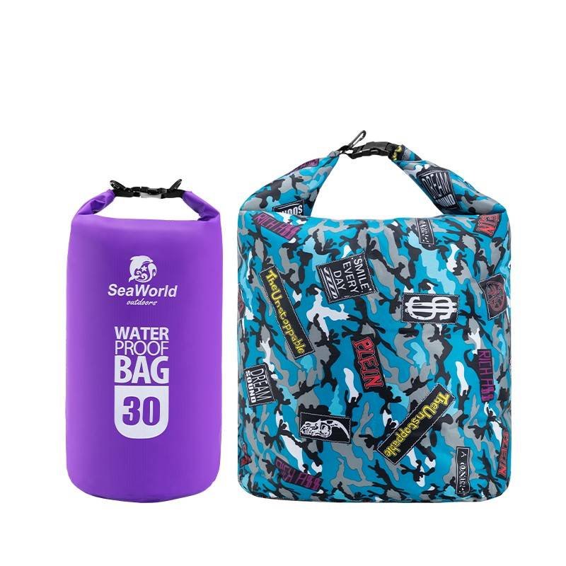 A portable multi-purpose waterproofer with thicker fish caught in a bag for wild fishing