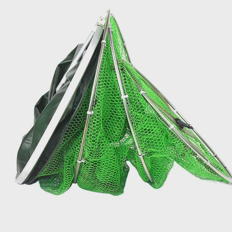 A special-priced mail-fish net with a rubber-coated, stainless steel ring to fish for new fish