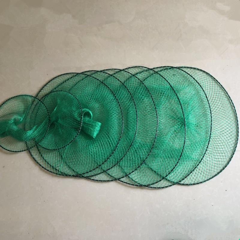 A giant super-long 120-long super-fish net hand-weaveable coilable to fish for rafts
