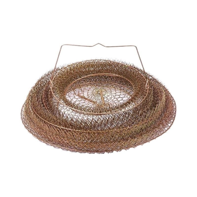 Stainless steel folding steel, stenching fish, fishing for fish crab metal cages, drying up
