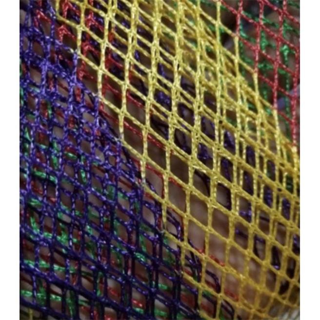 Black Pit Fish Grid Dry nylon with little white strips of six millimeters of stainless steel coil