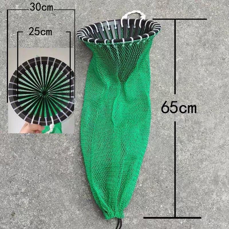 Dive-net-coated fish must be protected from running