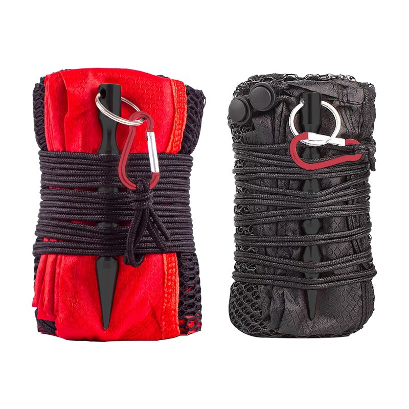Swimming and gel-dry stream-bounded fish bags and nets