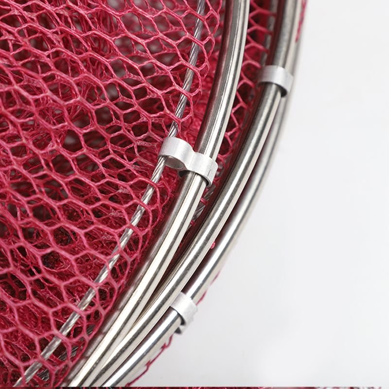 Swimming-net-retarded dry fish, folding fish, stainless steel, double-ringed fishing nets, wild fishing