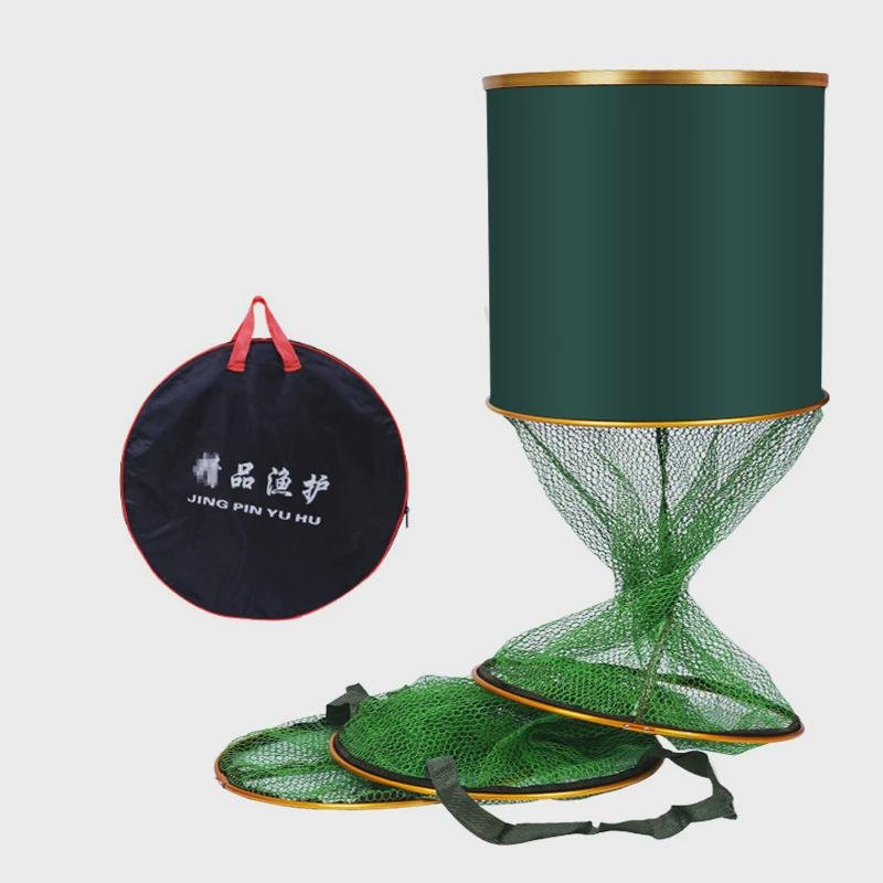 Aluminium alloyed fish for black pits, and a thick glued folding net to make sure they're protected from fishing