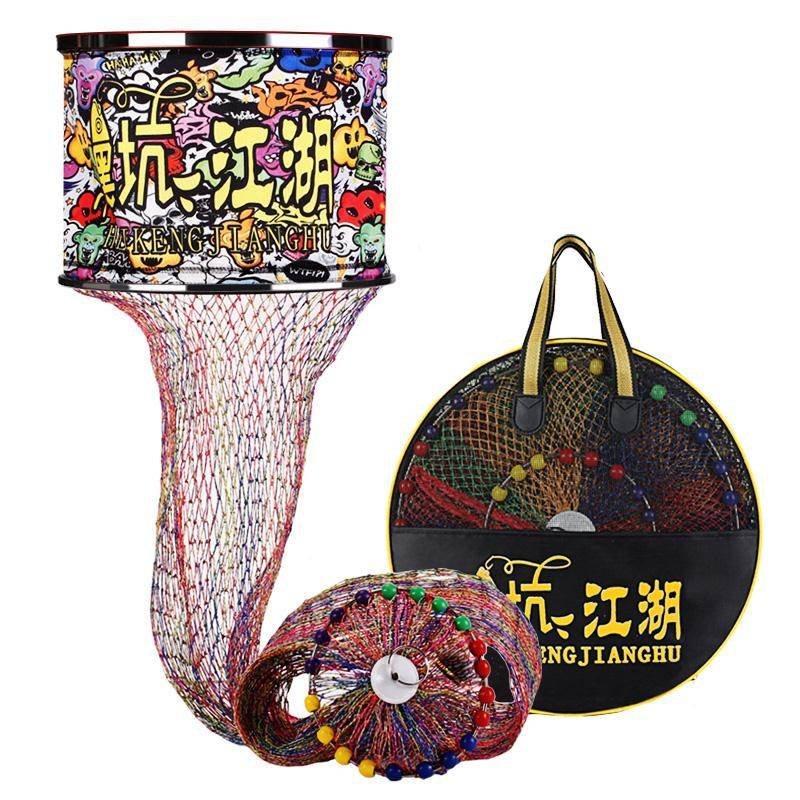 A new, hand-made double-width-dry-weaving net for a thick black pit