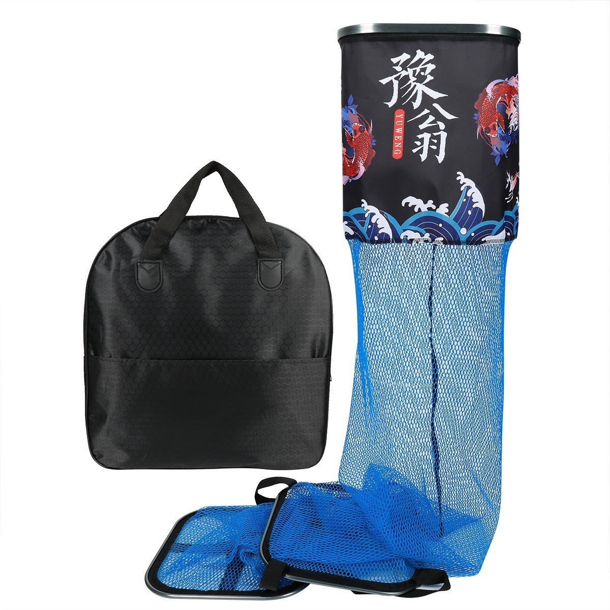 Fish-and-weasel net duct tape-proof, small-formed fish bag-fishing in black pits