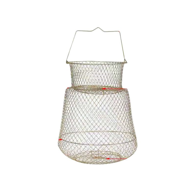 Folding iron fish, iron fish, steel wire fish, metal fish, shrimp cage crab cage