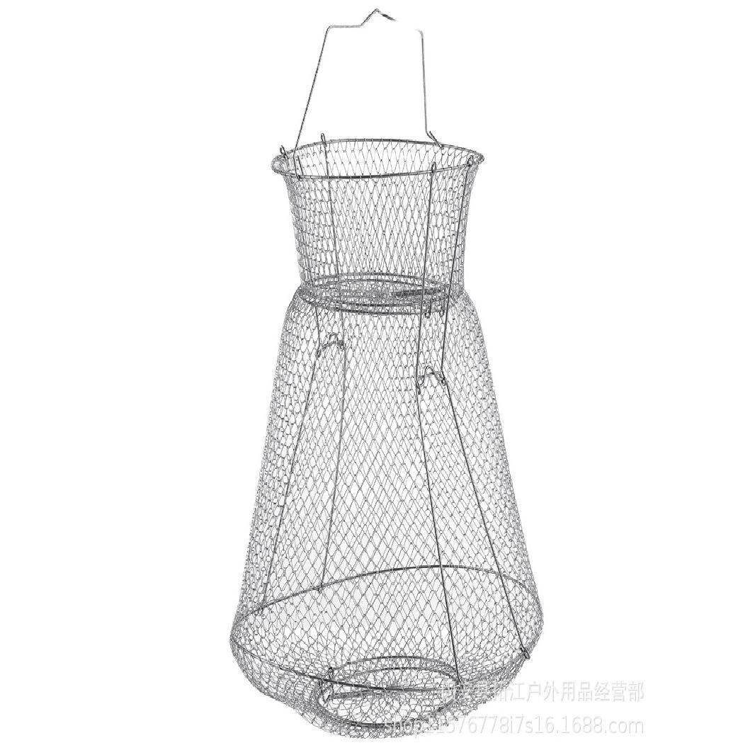 Stainless steel folding steel, stenching fish, fishing for fish crab metal cages, drying up