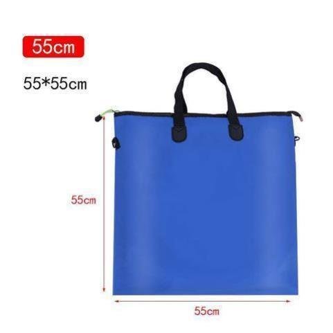 Folding of hand-held fishing bags multifunctionally and thicker water-protected fish drums loaded with drum fishing gear