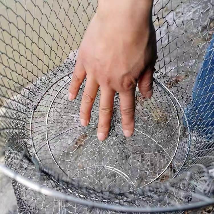 Folded wire, wired nets, metal shrimp crab cages
