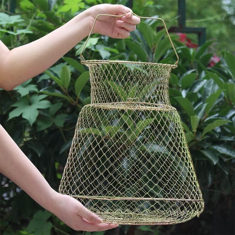 Folded wire, wired nets, metal shrimp crab cages
