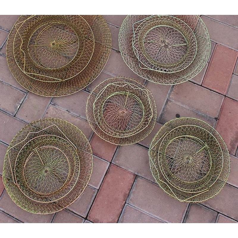Folded wire, wired nets, metal shrimp crab cages