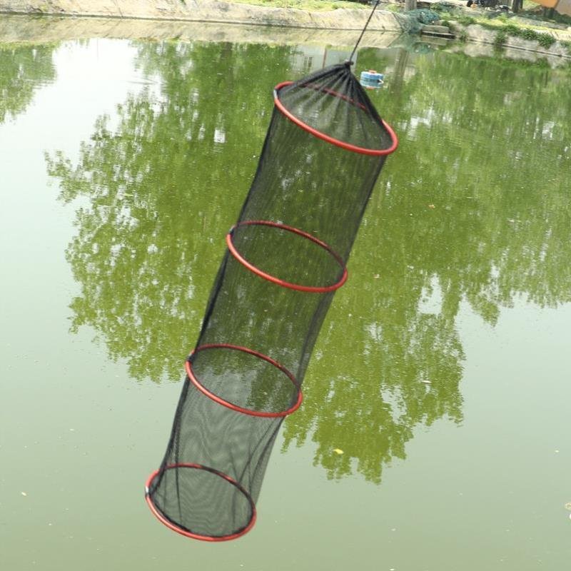 The little fish net handler carries a net-dry, short-sized fish folding the mini-eye