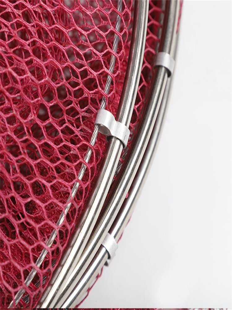 Swimming-net-retarded dry fish, folding fish, stainless steel, double-ringed fishing nets, wild fishing