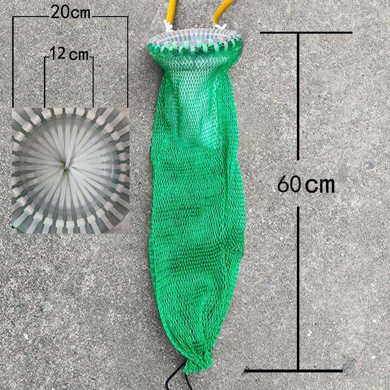 Dive-net-coated fish must be protected from running
