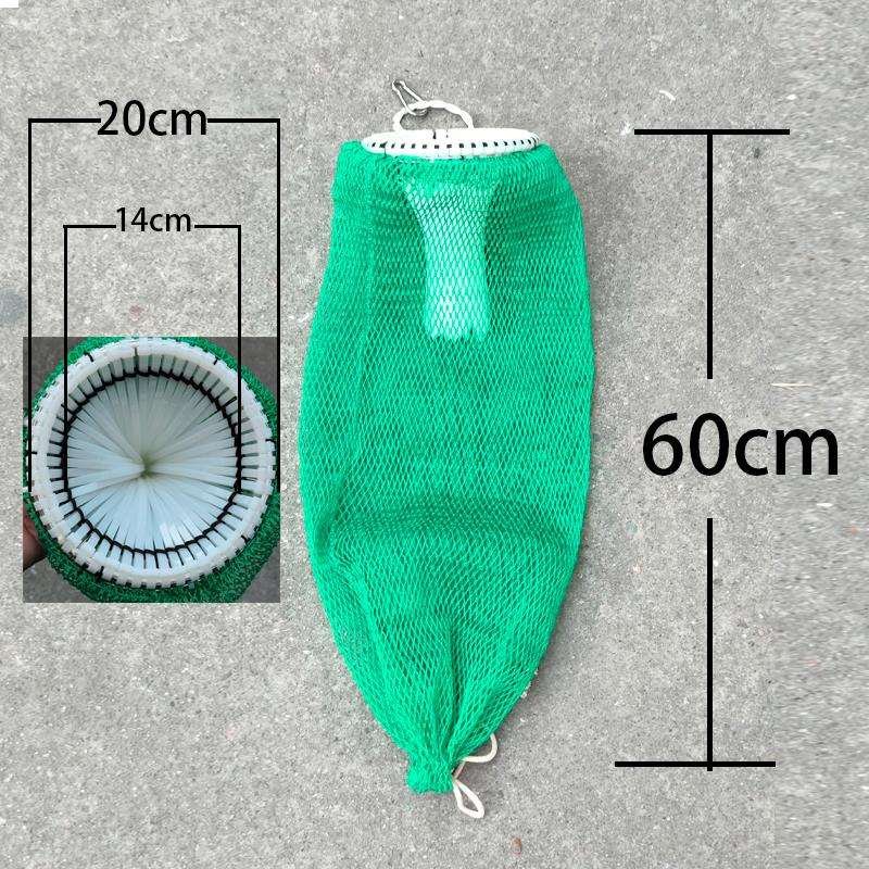 Dive-net-coated fish must be protected from running