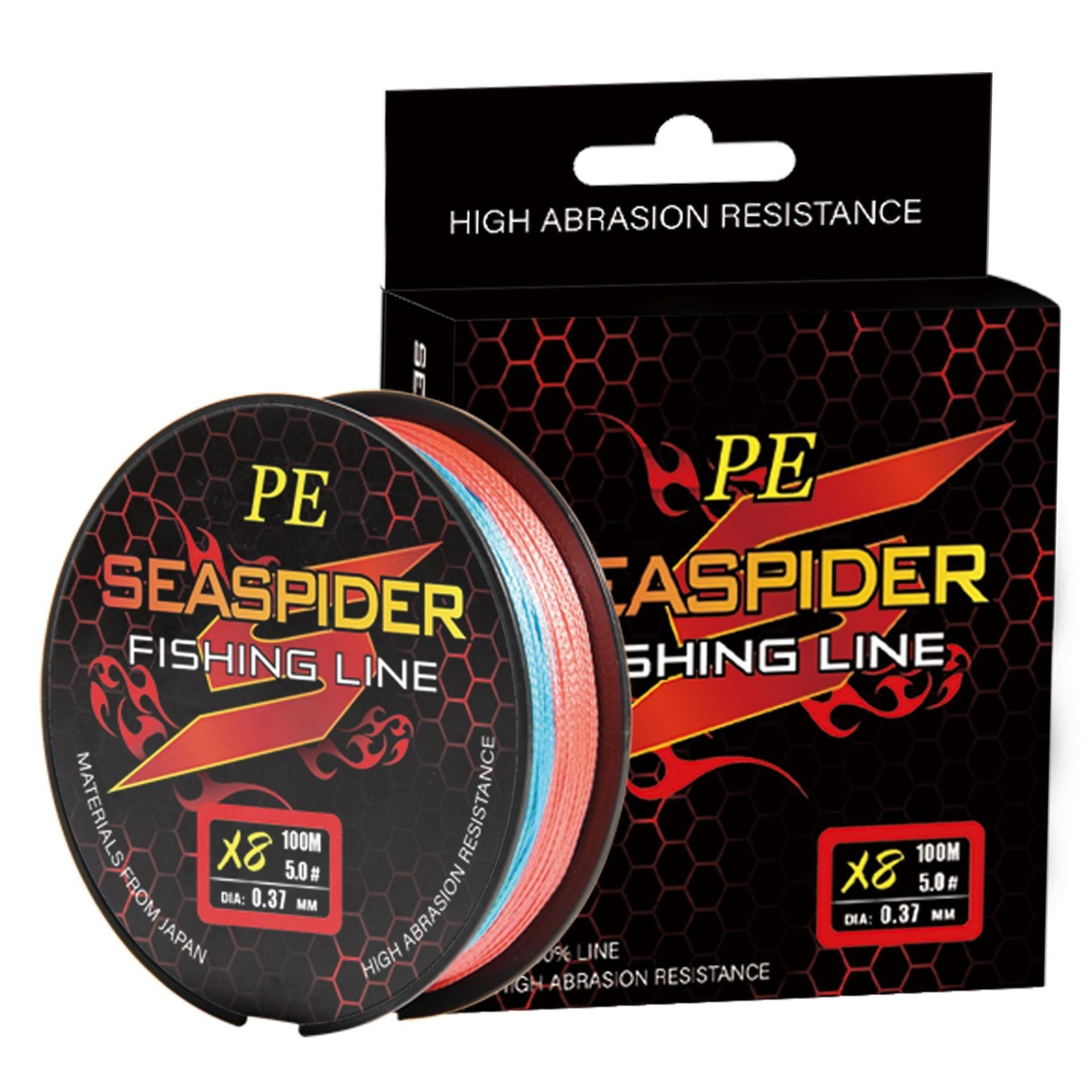 8-Seaspider brand of PE-weave, cross-border fishing, fishing lines, sub-fishing lines, mail packages