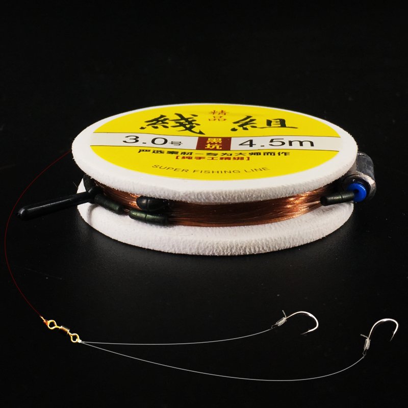 We'll tie the line to the main line of the finished product, and we'll have the Ignatian gold cuffs, and we'll have the winter fish