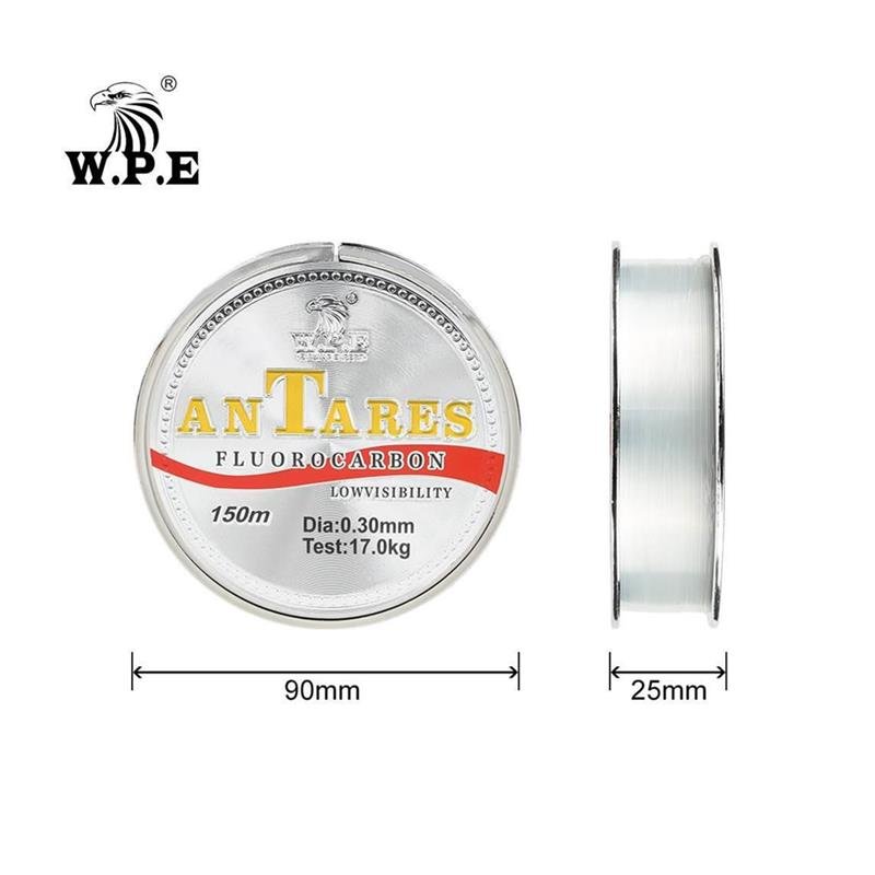 W.P.E. FISHING LINE FLUOROCARBON COATING MAIN LINE 150 M FLUOROCARBON COATING FISHING TOOL FOR INVISIBLE FISH LINE CARBON FIBRE FISHING