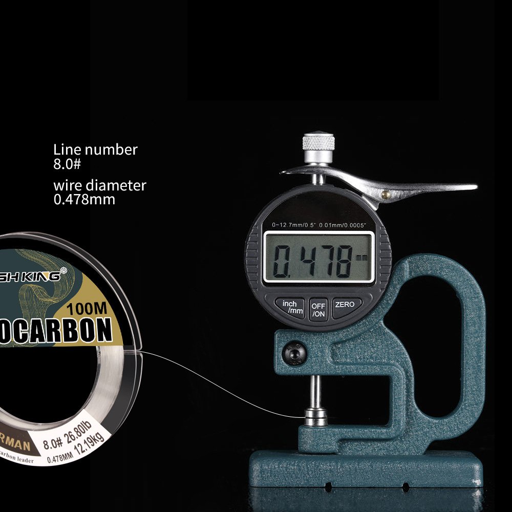 FISHKING PURE CARBON LINE CARBON LINE SUBLINEE 100 M SUBLINEE FOR GRINDING AND BITE-RESISTANT WIRES