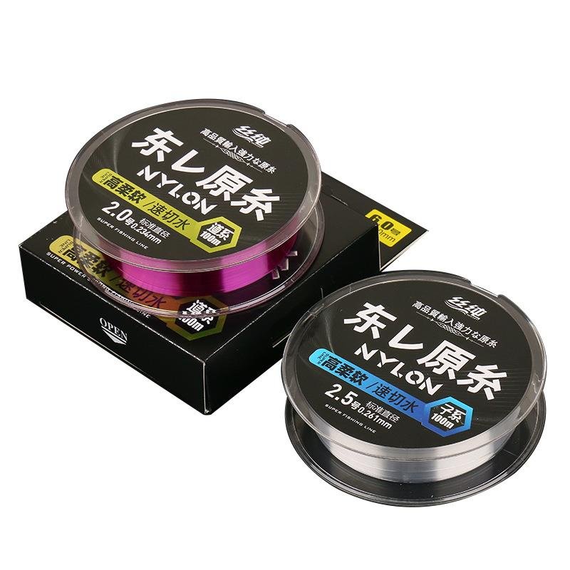 A super-push super-soft-soft fishing gear manufacturer of the main line of the nylon line, 100 metres