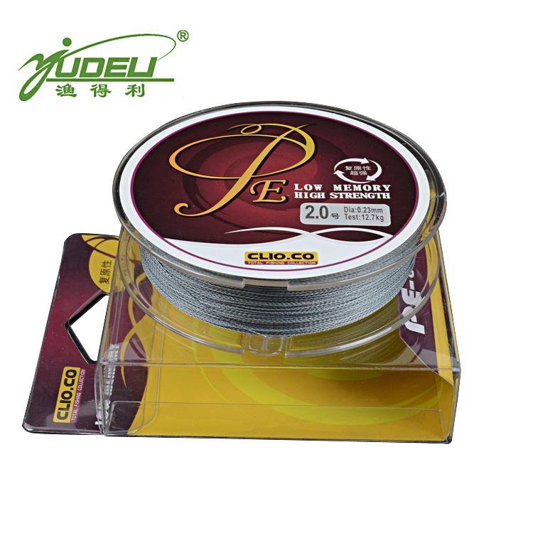 ONE-COLOUR GRAY-WEAVED FISHING LINE, LONG-TERM SUPPLY