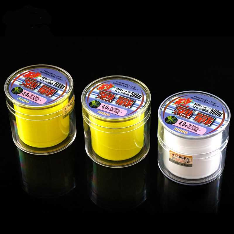 500 meters of fluorescent fluorescent fluorescent yellow poles of semi-soft soft-fished fishing line