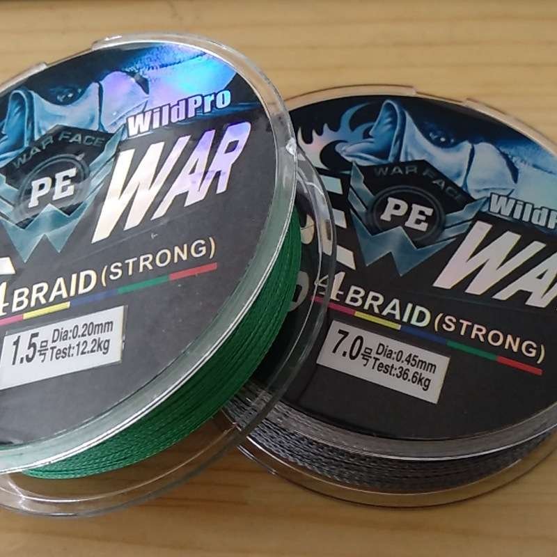 A 100-METRE-FOUR PE LINE, A HIGH-POWERED GRINDING-FISH PE LINE, A FISHING LINE, A WEB-WEAVE SPOT