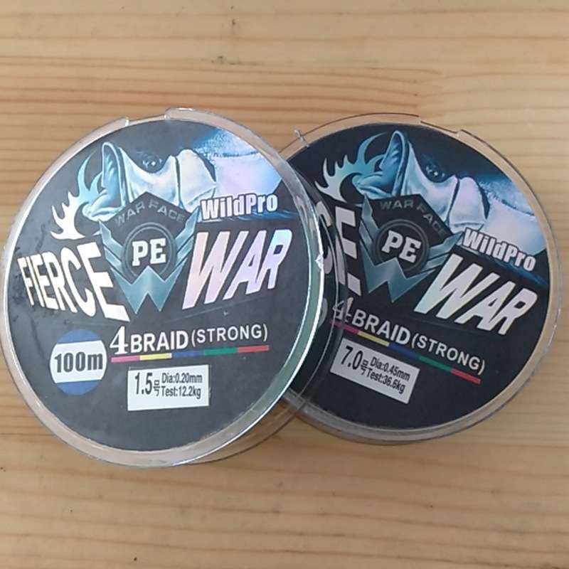 A 100-METRE-FOUR PE LINE, A HIGH-POWERED GRINDING-FISH PE LINE, A FISHING LINE, A WEB-WEAVE SPOT