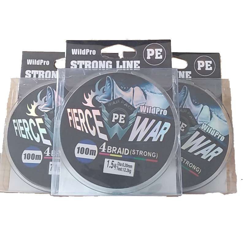 A 100-METRE-FOUR PE LINE, A HIGH-POWERED GRINDING-FISH PE LINE, A FISHING LINE, A WEB-WEAVE SPOT