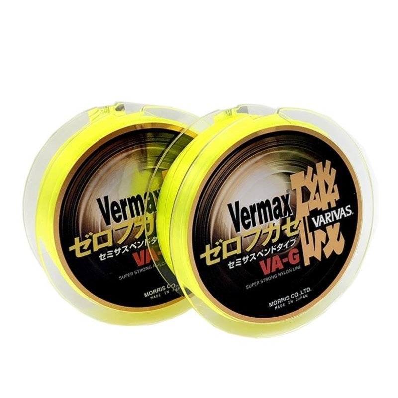 Varivasmi fluorescent yellow and half-float fishing line