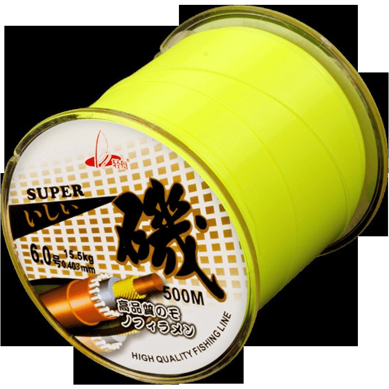 The factory sells 500-and-a-half metres of the main line of water, unrolled fishing lines