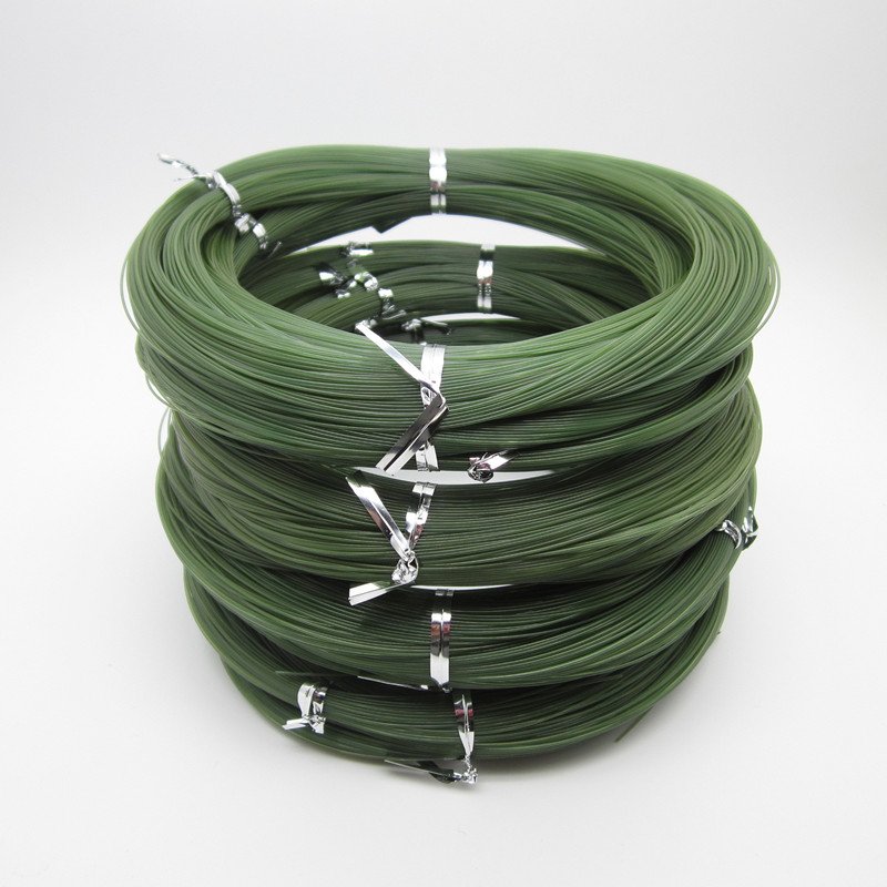 imported original bulk olive green q hard-fish line nylon wired wiring line