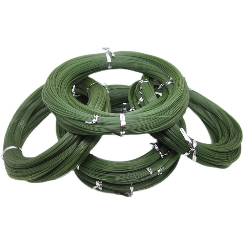 imported original bulk olive green q hard-fish line nylon wired wiring line