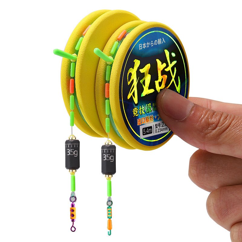 Tie up the main line and pack up the whole set of fish