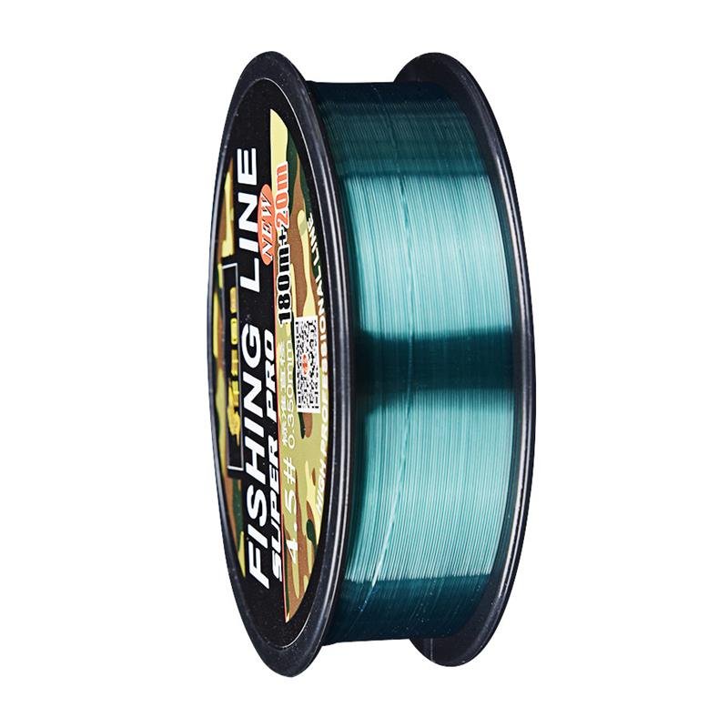 The nylon line main line, with a soft line full of fishing lines, enters the water invisible force-push line
