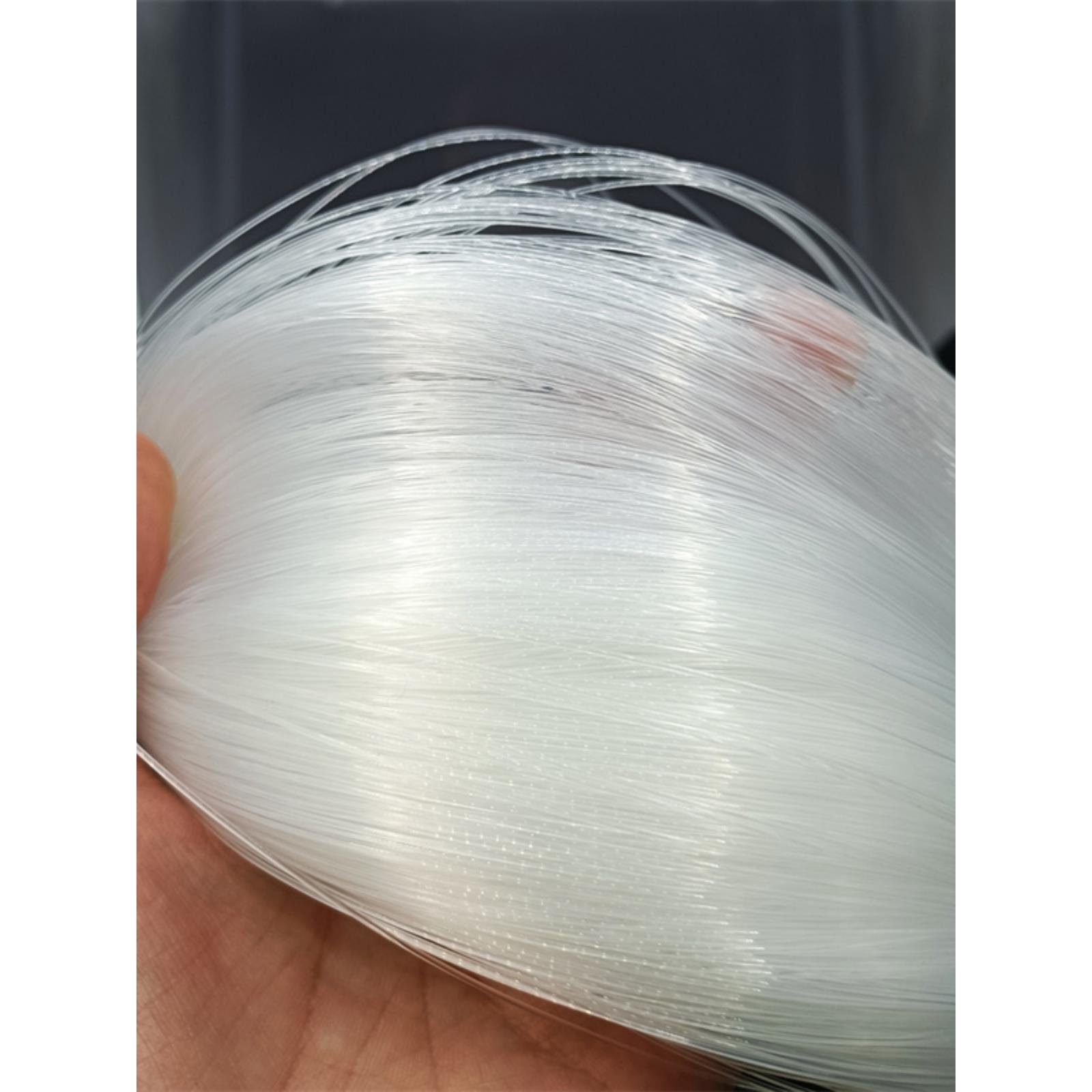 High-strength nylons, web-weaved wires, fishing gear line, glue main line, and a pound of domestic fish