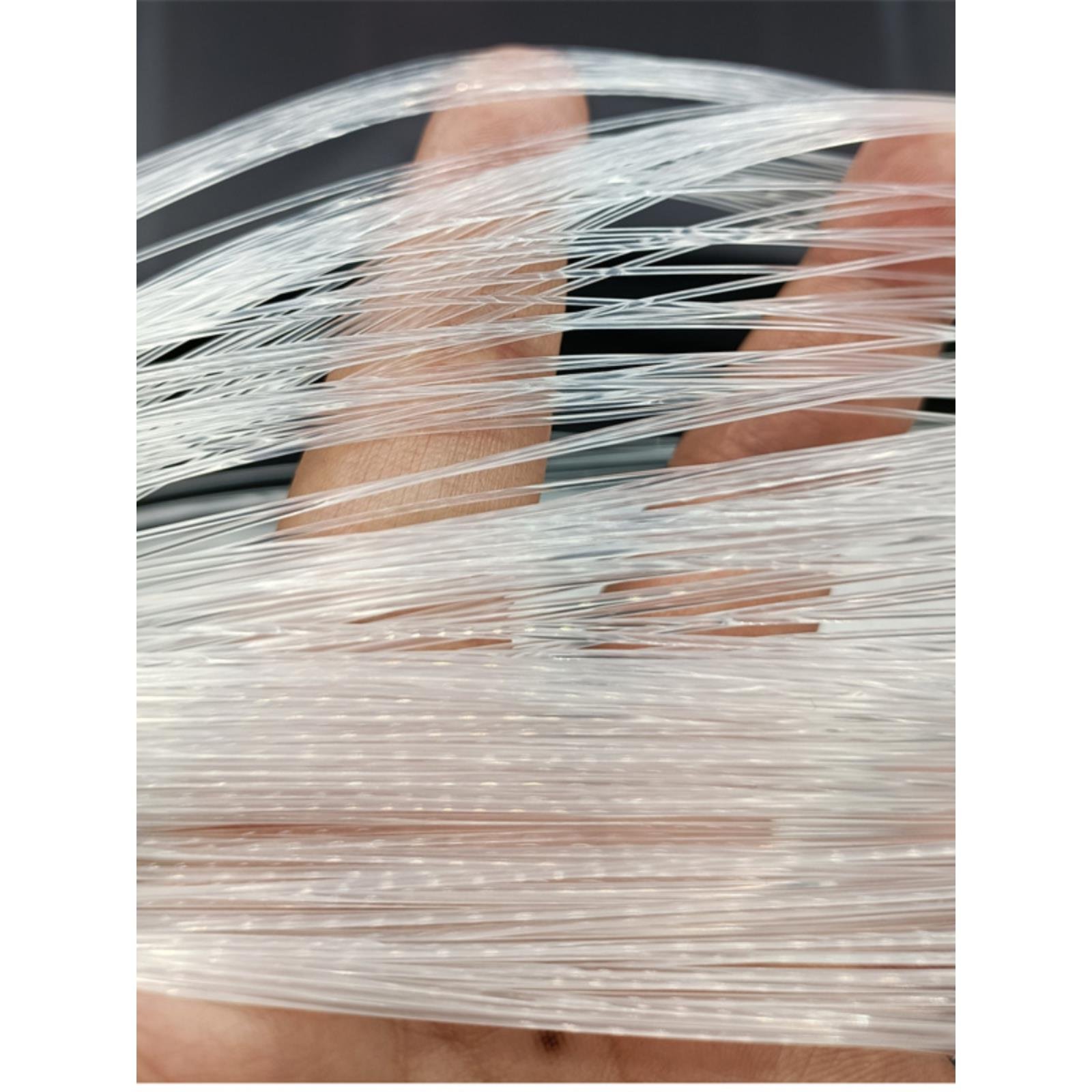 High-strength nylons, web-weaved wires, fishing gear line, glue main line, and a pound of domestic fish
