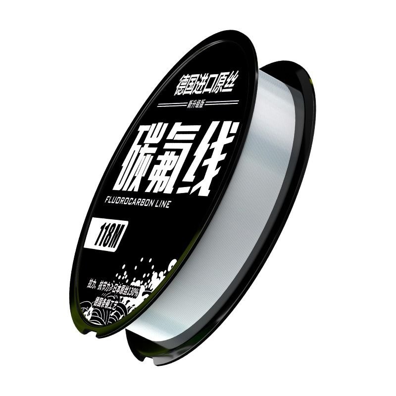 Specialized nylon lead line for the import of super-strong carbon-fluorinated main line, a sea pole