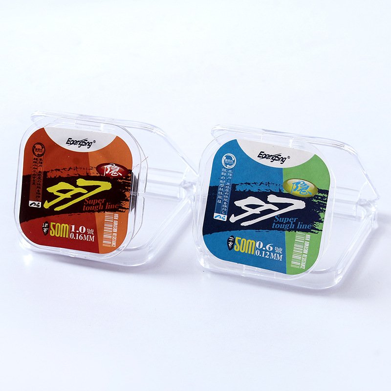 One invisible fishing line is a 50-metre super-sweet pull without swirling the main line