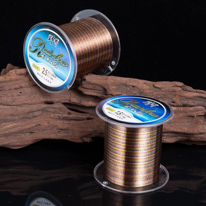 Noi's colored nylon line, specky line main line, high-strength pull invisibility, soft coloured fish line 300 meters