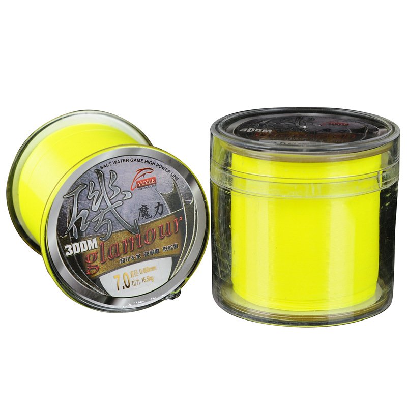 High-intensity, semi-floating, 300 meters of fluorescent and fluorescent-resistant-wire pole line submersible