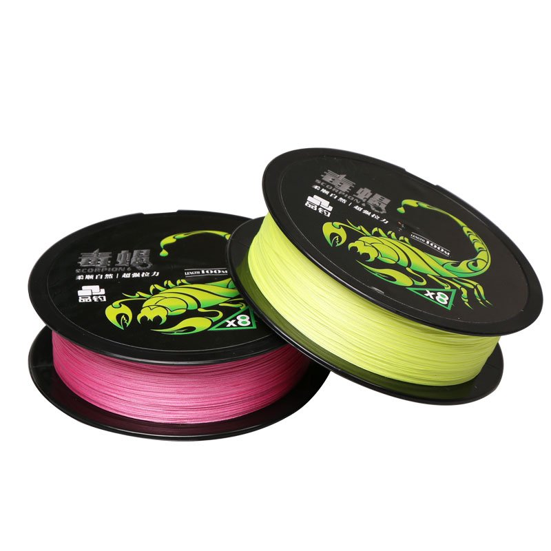 0.8 MICROPELINE PE 8 MAKES THE MAIN LINE OF FISHING, WHITE-COATED GUACAMOLE FOR SMALL FISH