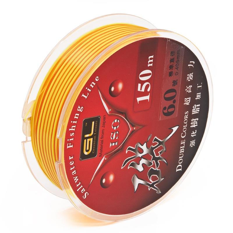nylon main-line fishing gear, sea-coated, milly-resistant line, 150 m long-lined line pey